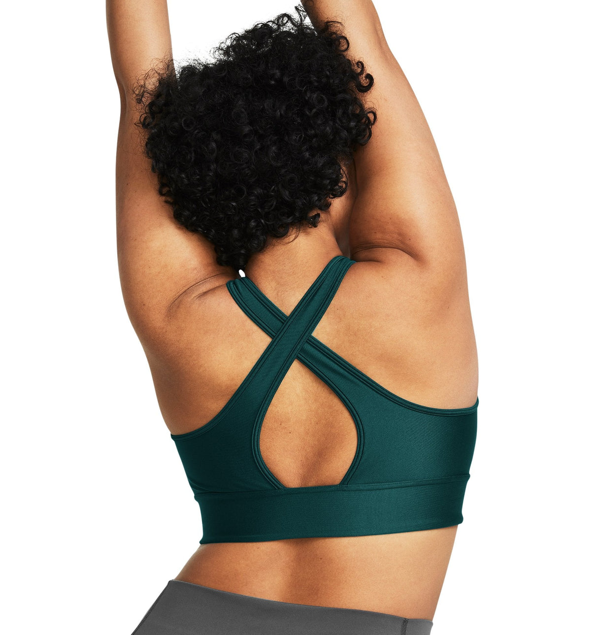 Under Armour Womens Crossback Longline Sports Bra - Strategic Support and Breathability