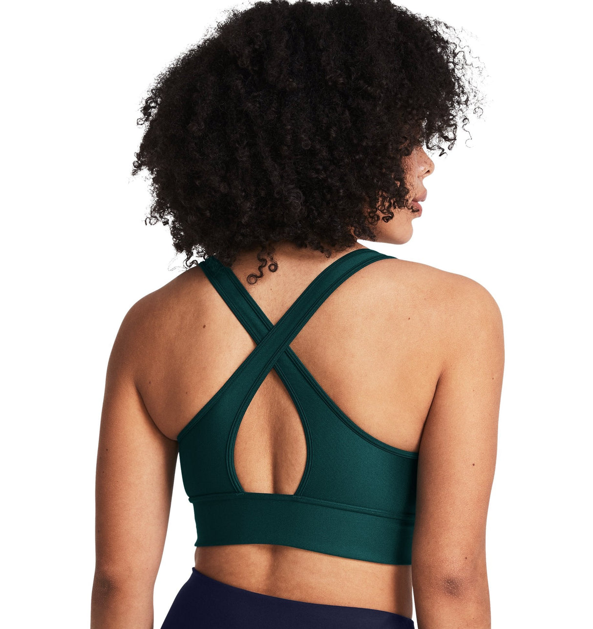 Under Armour Womens Crossback Longline Sports Bra - Strategic Support and Breathability