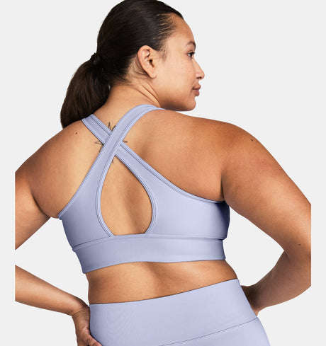 Under Armour Womens Crossback Longline Sports Bra - Strategic Support and Breathability