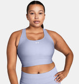 Under Armour Womens Crossback Longline Sports Bra - Strategic Support and Breathability