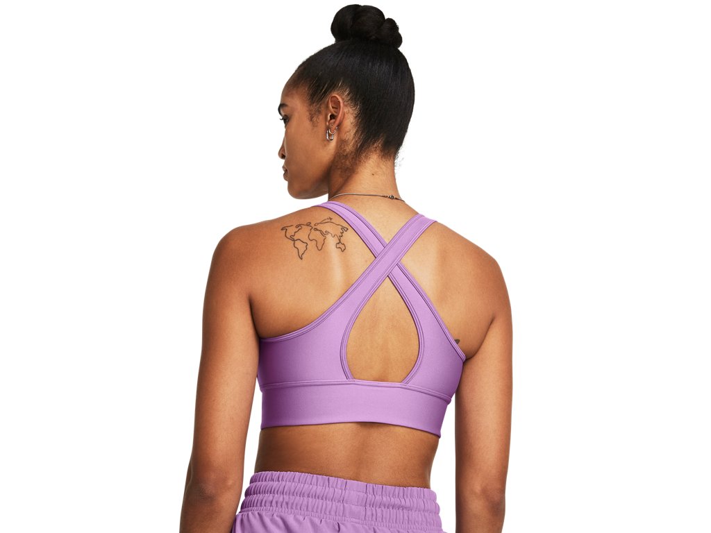 Under Armour Womens Crossback Longline Sports Bra - Strategic Support and Breathability