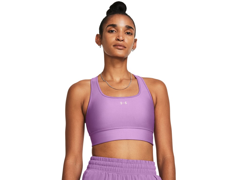 Under Armour Womens Crossback Longline Sports Bra - Strategic Support and Breathability