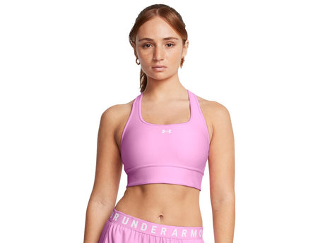 Under Armour Womens Crossback Longline Sports Bra - Strategic Support and Breathability