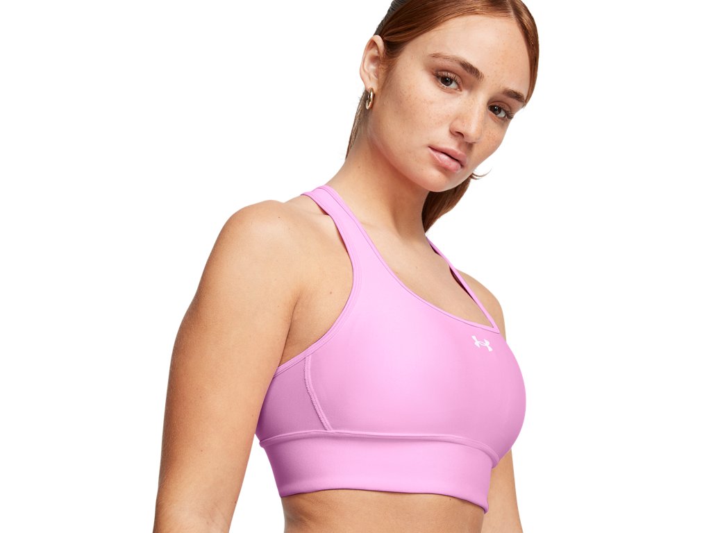 Under Armour Womens Crossback Longline Sports Bra - Strategic Support and Breathability