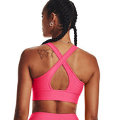 Under Armour Womens Crossback Longline Sports Bra - Strategic Support and Breathability