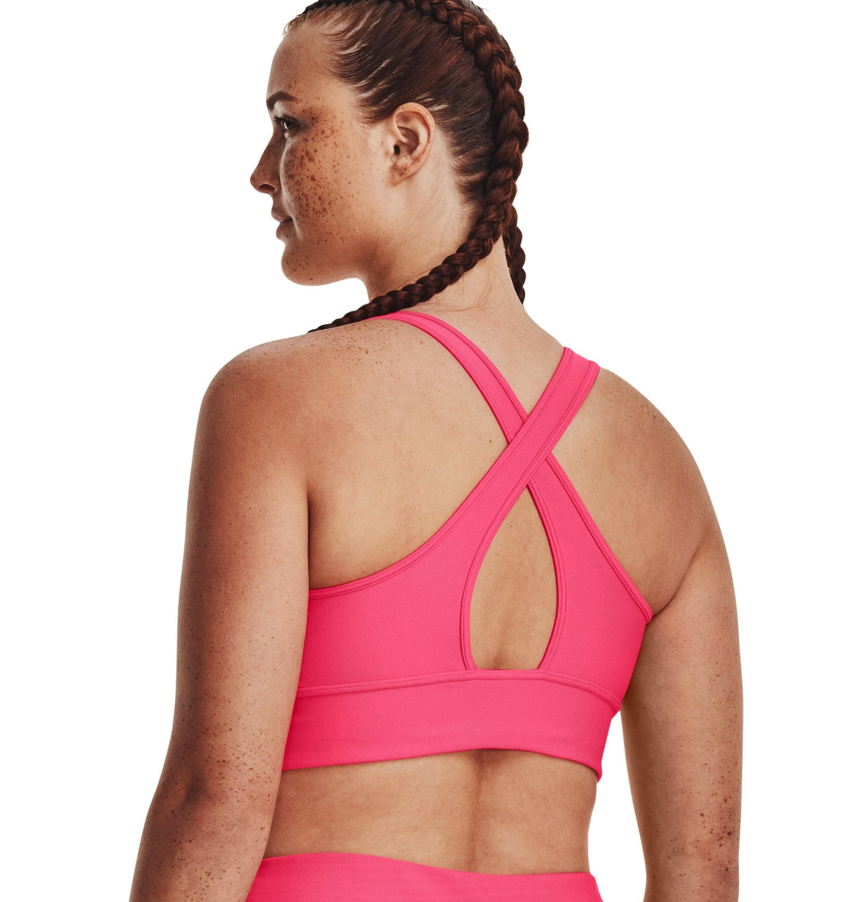 Under Armour Womens Crossback Longline Sports Bra - Strategic Support and Breathability