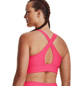 Under Armour Womens Crossback Longline Sports Bra - Strategic Support and Breathability