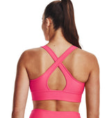 Under Armour Womens Crossback Longline Sports Bra - Strategic Support and Breathability