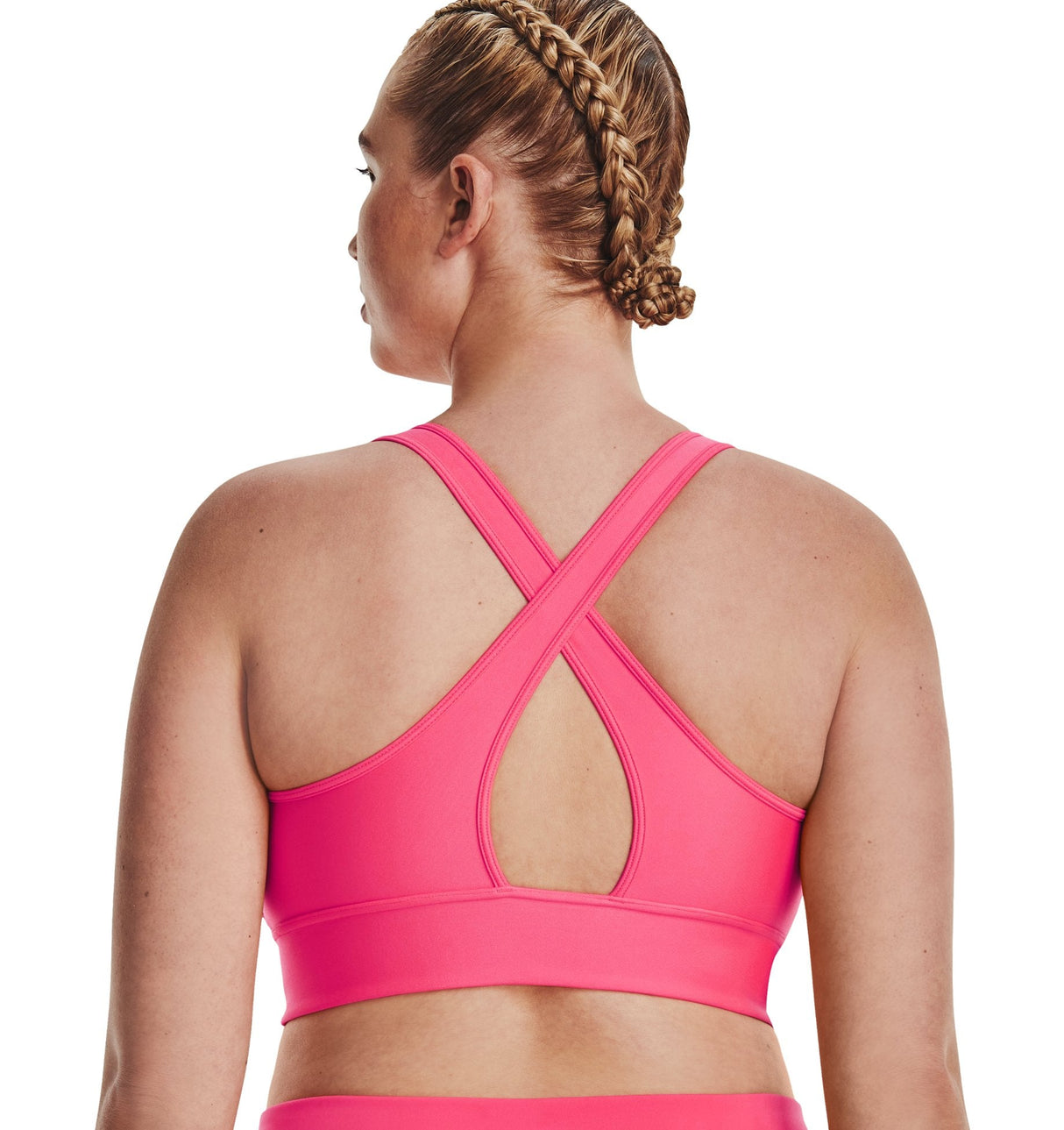 Under Armour Womens Crossback Longline Sports Bra - Strategic Support and Breathability