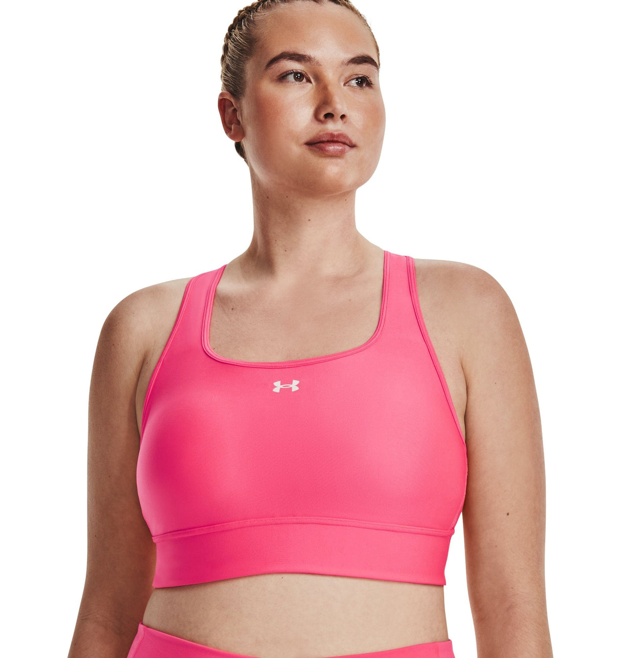 Under Armour Womens Crossback Longline Sports Bra - Strategic Support and Breathability