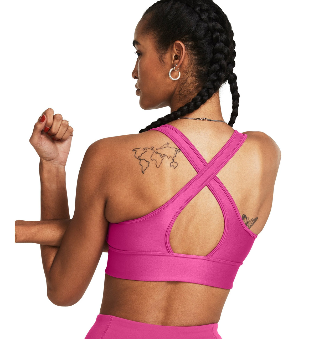 Under Armour Womens Crossback Longline Sports Bra - Strategic Support and Breathability