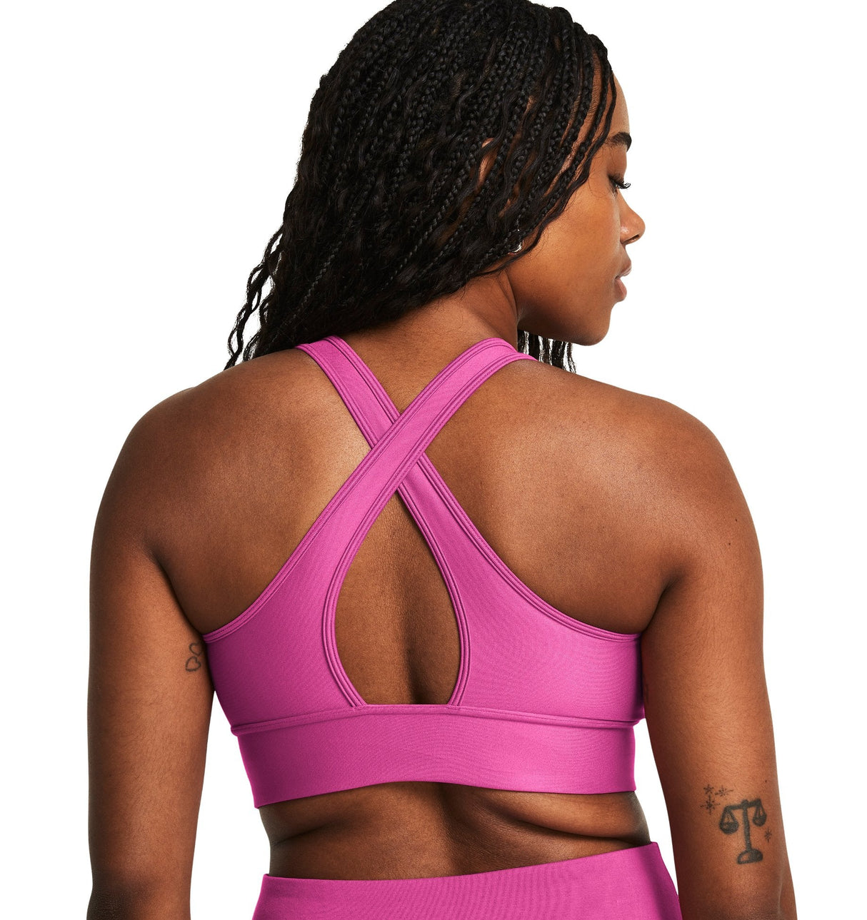 Under Armour Womens Crossback Longline Sports Bra - Strategic Support and Breathability
