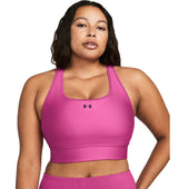 Under Armour Womens Crossback Longline Sports Bra - Strategic Support and Breathability