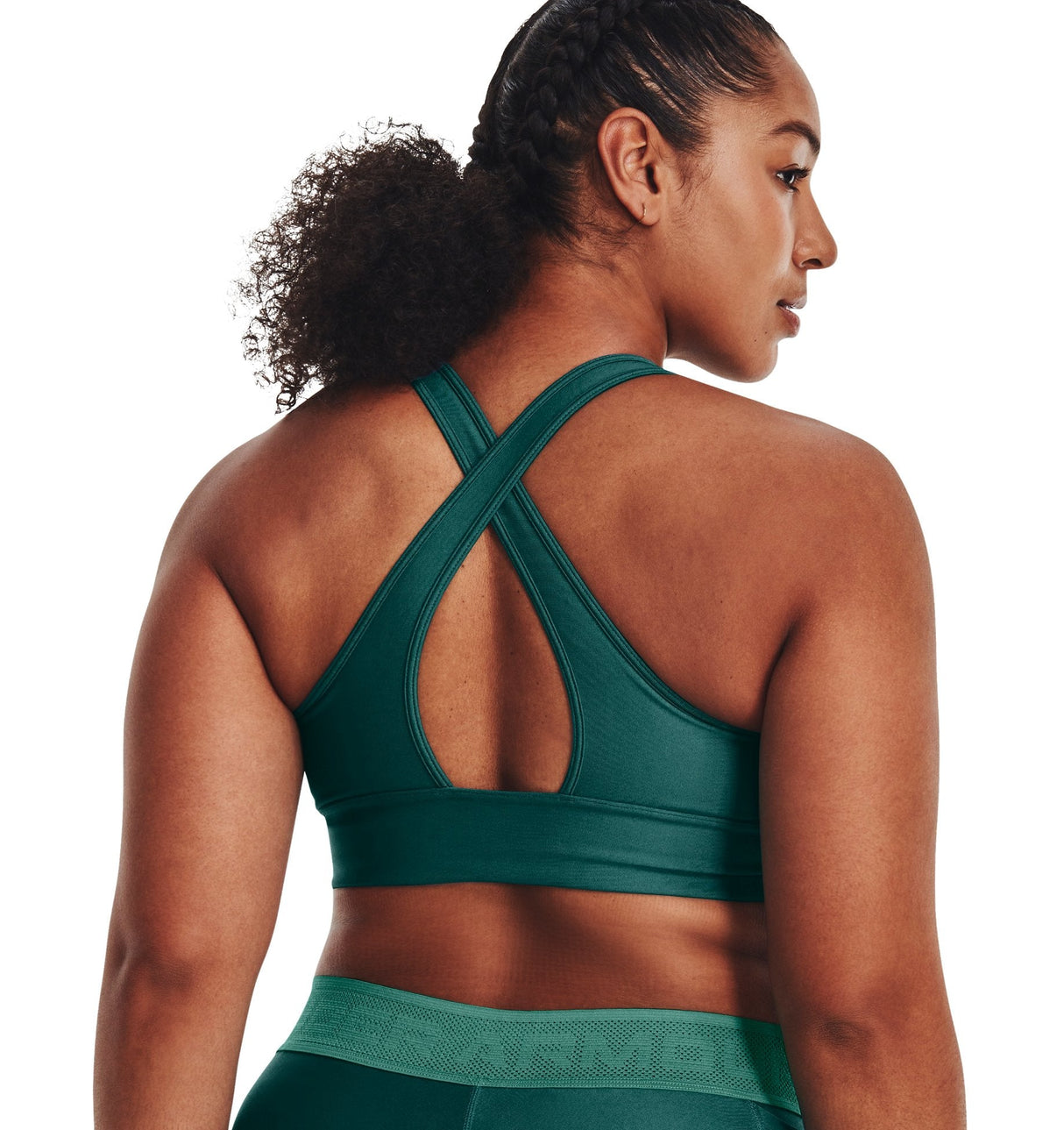 Under Armour Womens Crossback Longline Sports Bra - Strategic Support and Breathability