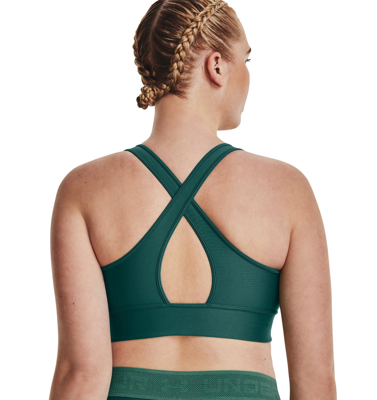 Under Armour Womens Crossback Longline Sports Bra - Strategic Support and Breathability