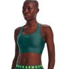 Under Armour Womens Crossback Longline Sports Bra - Strategic Support and Breathability