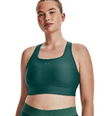 Under Armour Womens Crossback Longline Sports Bra - Strategic Support and Breathability