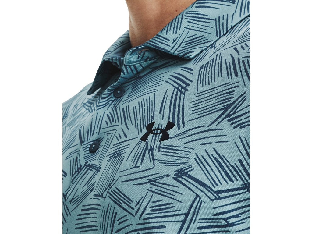 Under Armour Men's UA Playoff 3.0 Printed Polo Apparel - Breathable and Stretchy