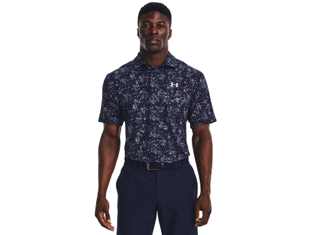 Under Armour Men's UA Playoff 3.0 Printed Polo Apparel - Breathable and Stretchy