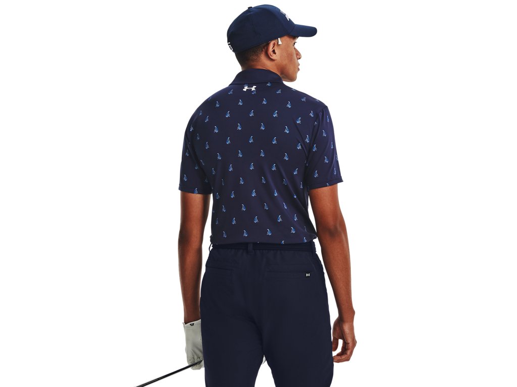 Under Armour Men's UA Playoff 3.0 Printed Polo Apparel - Breathable and Stretchy