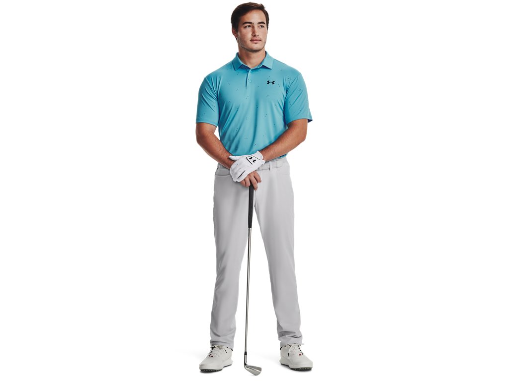 Under Armour Men's UA Playoff 3.0 Printed Polo Apparel - Breathable and Stretchy