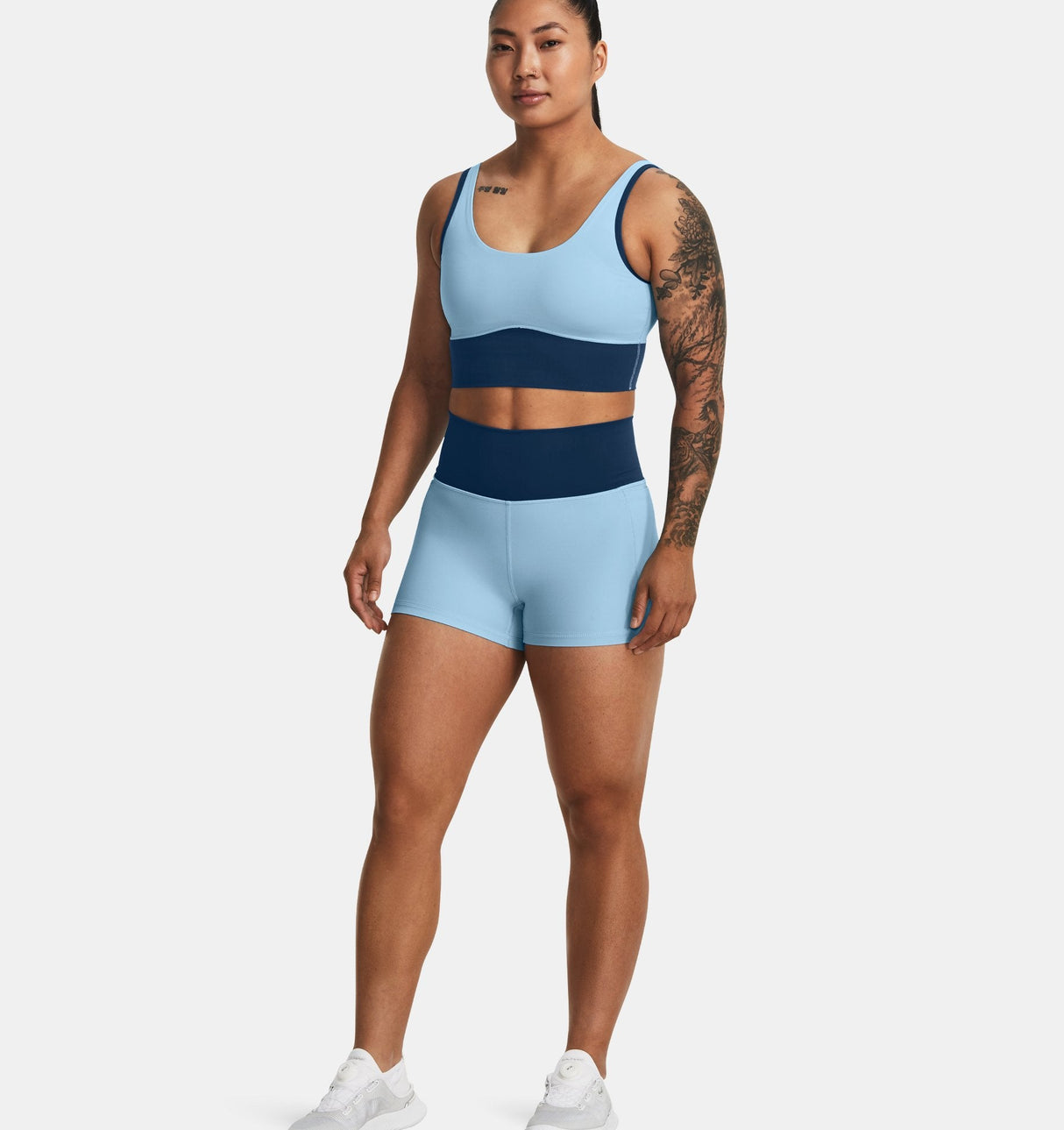 Under Armour Womens Meridian Fitted Crop Tank - Breathable Performance Fabric