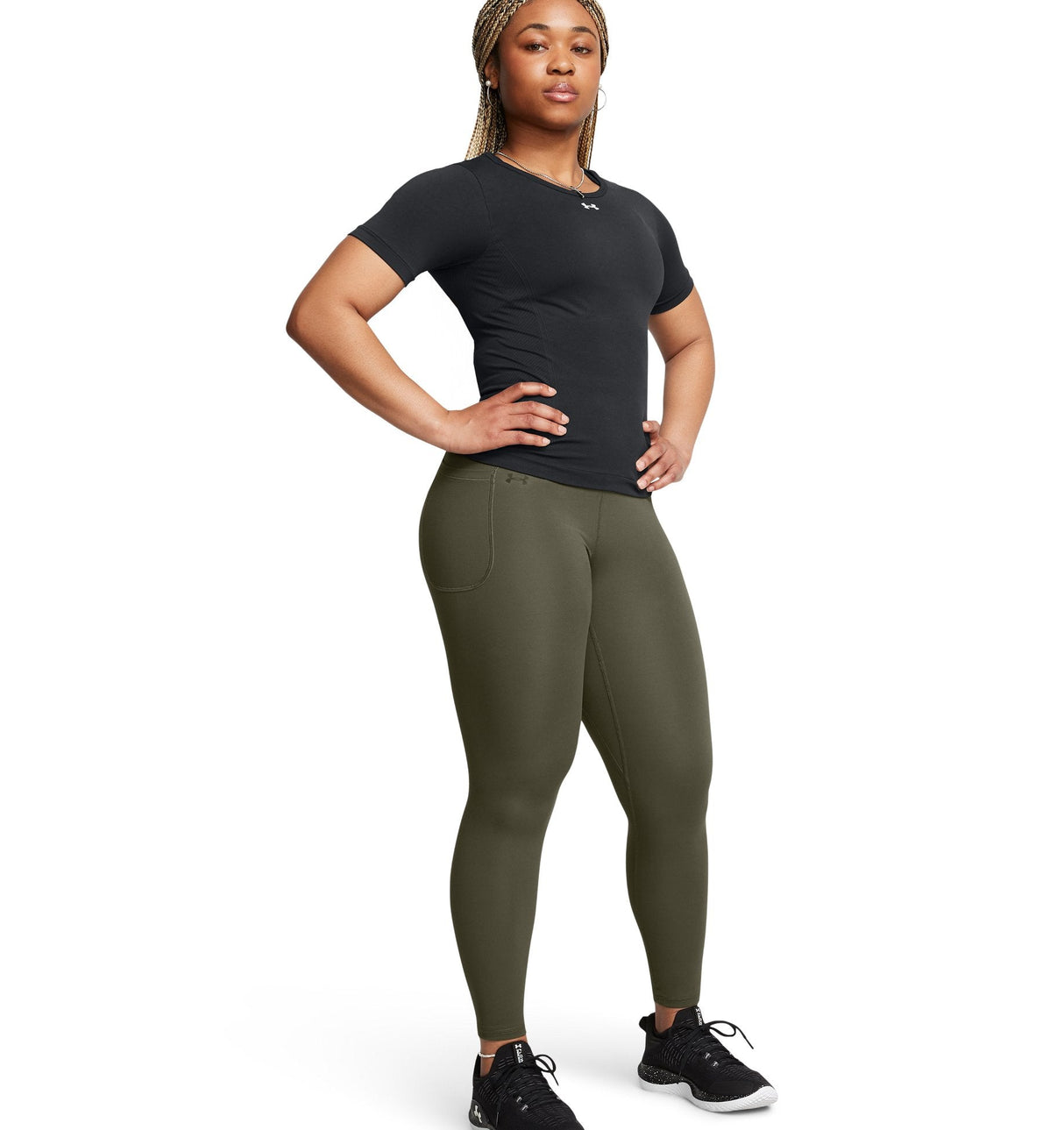 Under Armour Womens UA Motion Ultra High Rise Ankle Leggings - Breathable and Sweat-Wicking