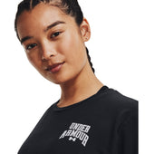 Under Armour Womens Rival Terry Graphic Crew - Super-Soft and Lightweight