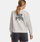 Under Armour Womens Rival Terry Graphic Crew - Super-Soft and Lightweight