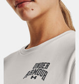 Under Armour Womens Rival Terry Graphic Crew - Super-Soft and Lightweight