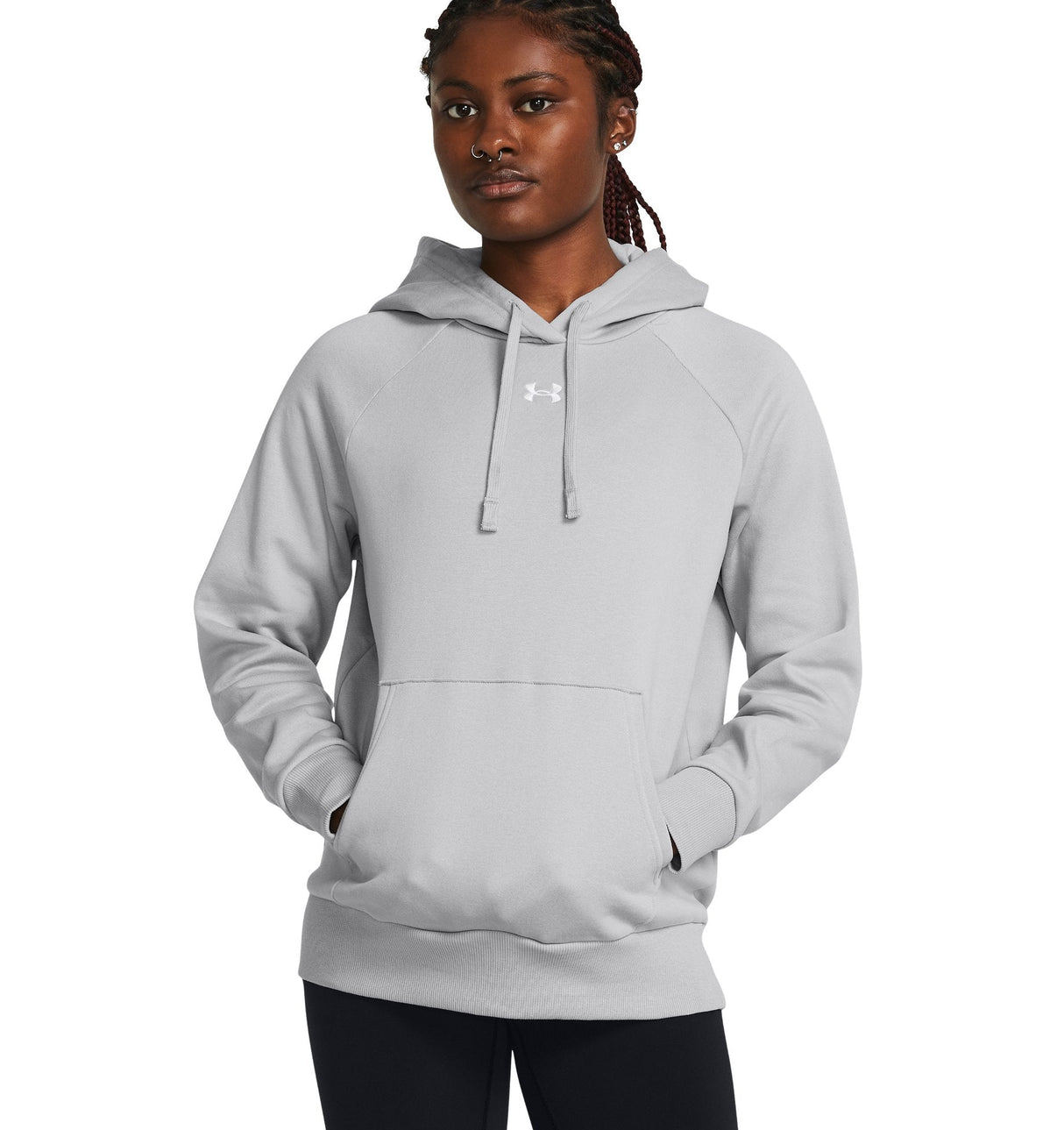 Under Armour Womens Rival Fleece Hoodie - Ultra-Soft Cotton-Blend Fleece