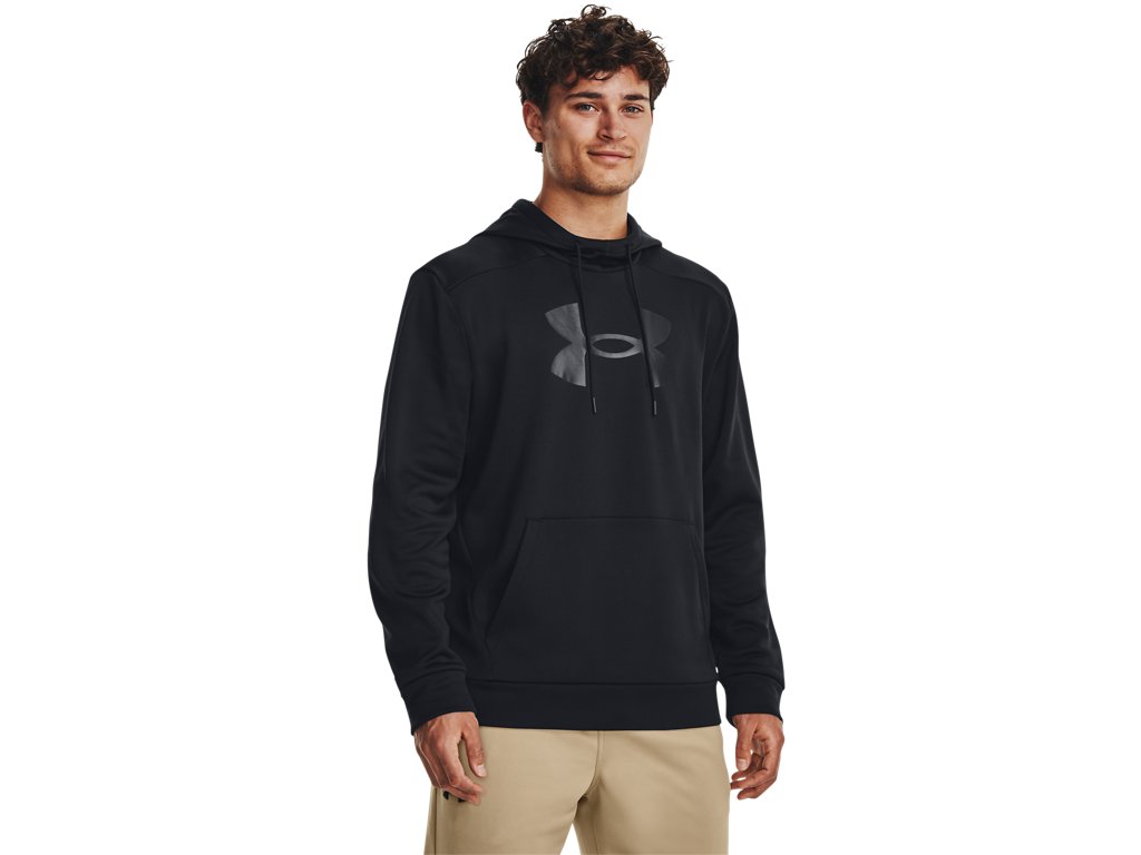 Under Armour Mens Armour Fleece Big Logo Hoodie - Breathable and Warm