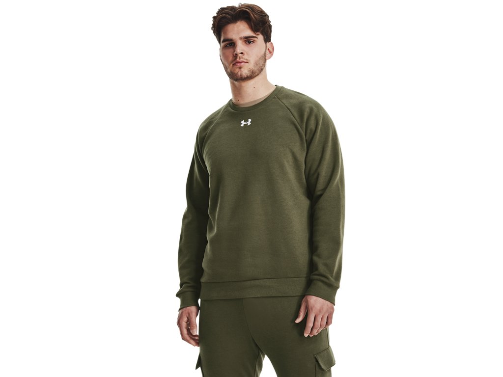 Under Armour Mens UA Rival Fleece Crew Apparel - Ultra-Soft Comfort