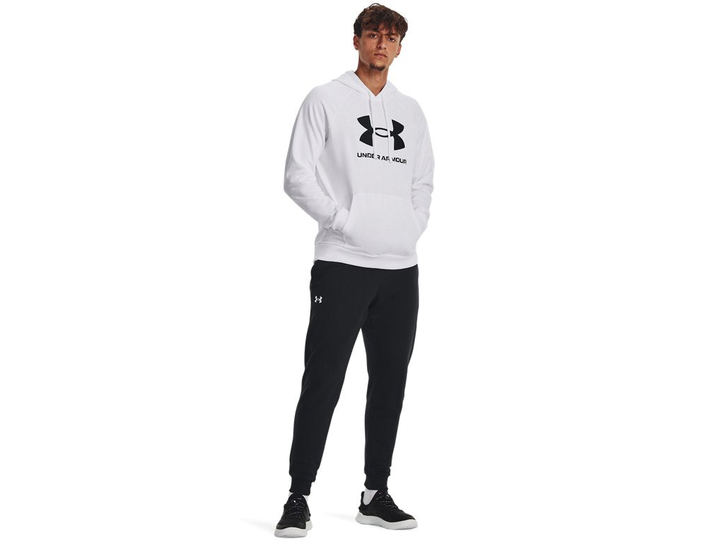 Under Armour Mens Rival Fleece Logo Hoodie - Ultra-Soft Cotton Blend