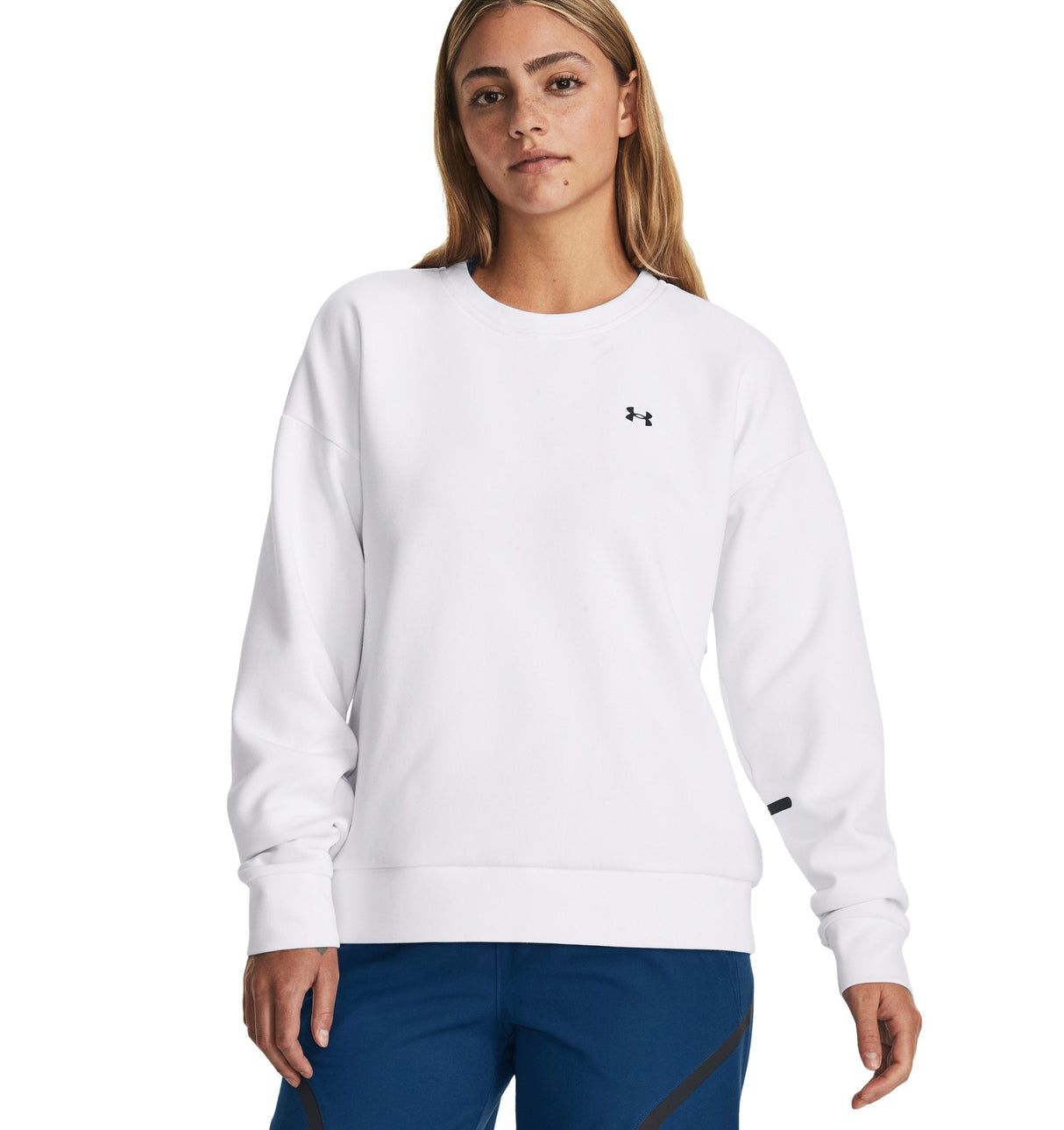 Under Armour Women's Unstoppable Fleece Crew Apparel - Breathable and Flexible