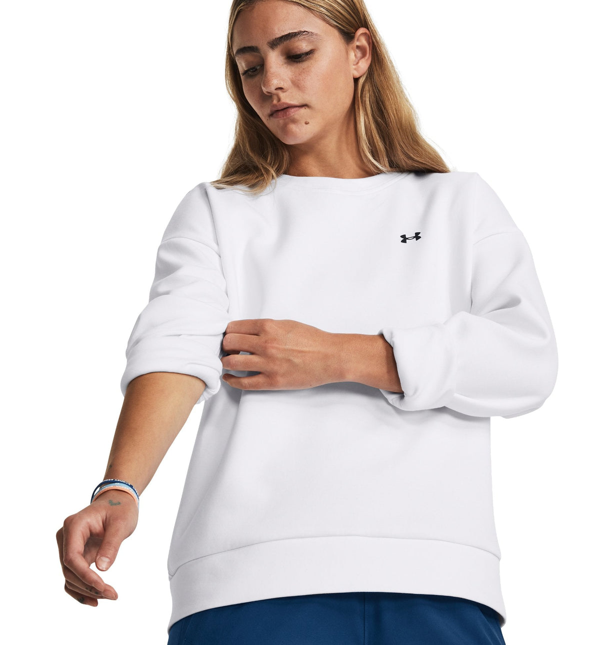 Under Armour Women's Unstoppable Fleece Crew Apparel - Breathable and Flexible