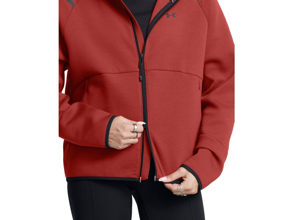 Under Armour Women Unstoppable Fleece Full-Zip Jacket - Superior Comfort and Mobility