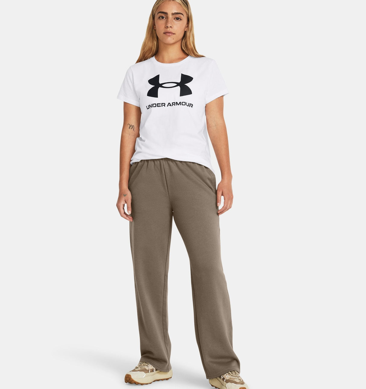Under Armour Womens Rival Fleece Straight Leg Pants - Ultra-Soft Cotton-Blend Fleece