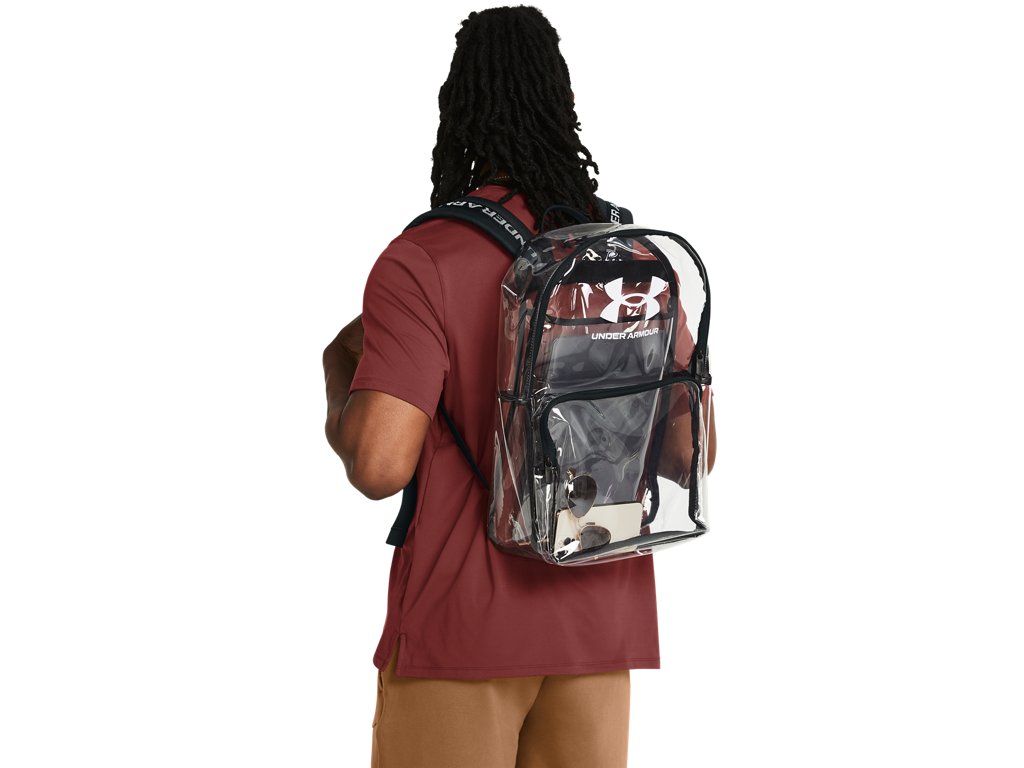 Under Armour Unisex Essential Clear Backpack - Water-Repellent with Laptop Sleeve