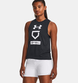 Under Armour Womens Softball Icon Logo Tank Top - Quick-Drying Cotton Blend