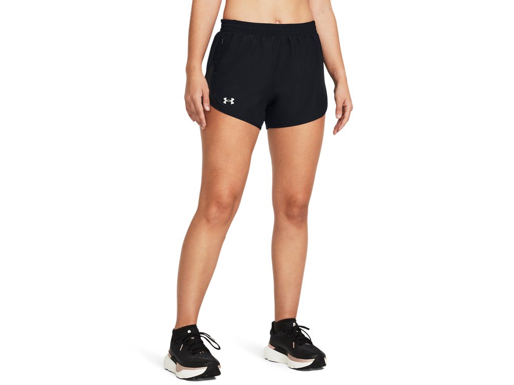 Under Armour Womens UA Fly-By 3in Shorts - Lightweight with Breathable Mesh Panels