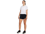 Under Armour Womens UA Fly-By 3in Shorts - Lightweight with Breathable Mesh Panels