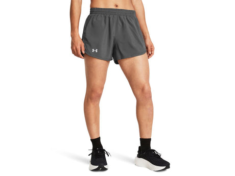 Under Armour Womens UA Fly-By 3in Shorts - Lightweight with Breathable Mesh Panels