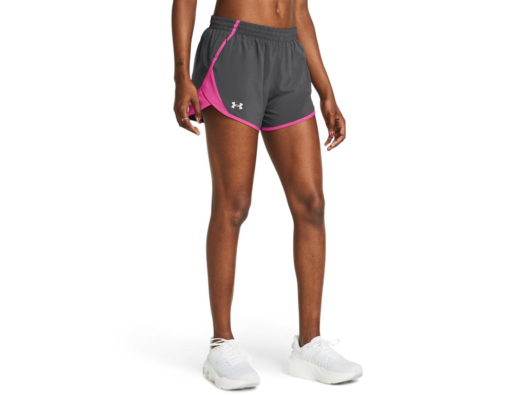 Under Armour Womens UA Fly-By 3in Shorts - Lightweight with Breathable Mesh Panels
