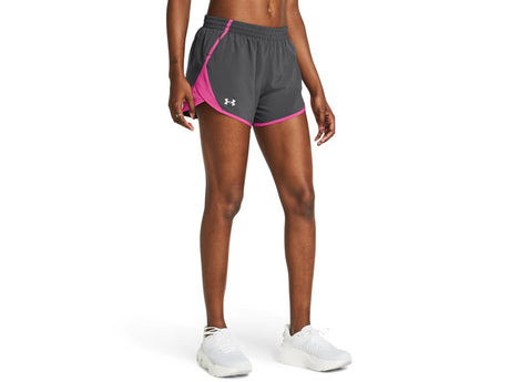 Under Armour Womens UA Fly-By 3in Shorts - Lightweight with Breathable Mesh Panels