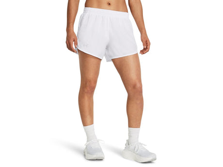 Under Armour Womens UA Fly-By 3in Shorts - Lightweight with Breathable Mesh Panels