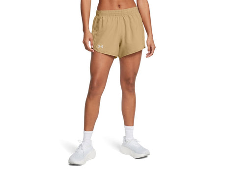 Under Armour Womens UA Fly-By 3in Shorts - Lightweight with Breathable Mesh Panels