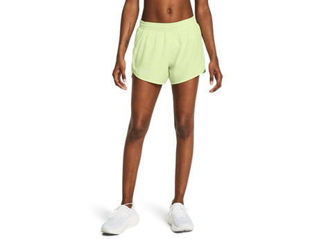 Under Armour Womens UA Fly-By 3in Shorts - Lightweight with Breathable Mesh Panels