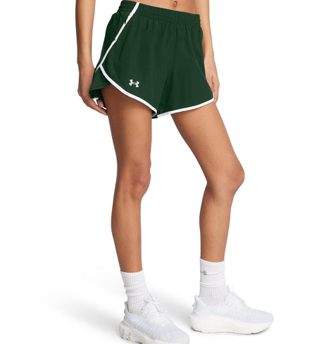 Under Armour Womens UA Fly-By 3in Shorts - Lightweight with Breathable Mesh Panels