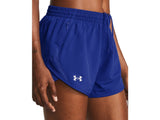 Under Armour Womens UA Fly-By 3in Shorts - Lightweight with Breathable Mesh Panels